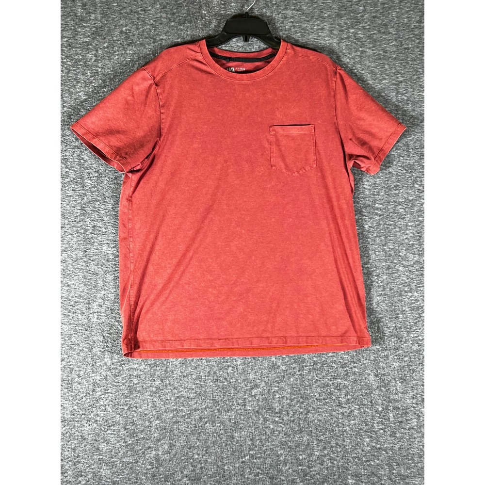 Vrst Mens XL Brick Red Cotton Modal Stretch Short Sleeve Pocket T-Shirt RN104141